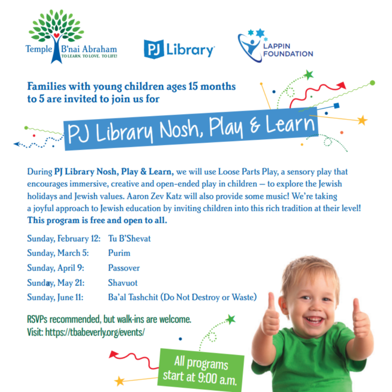 Banner Image for PJ Library Nosh, Play & Learn
