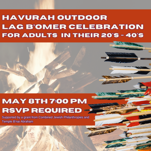 Banner Image for Young Adult Havurah - Outdoor Lag B’omer Celebration
